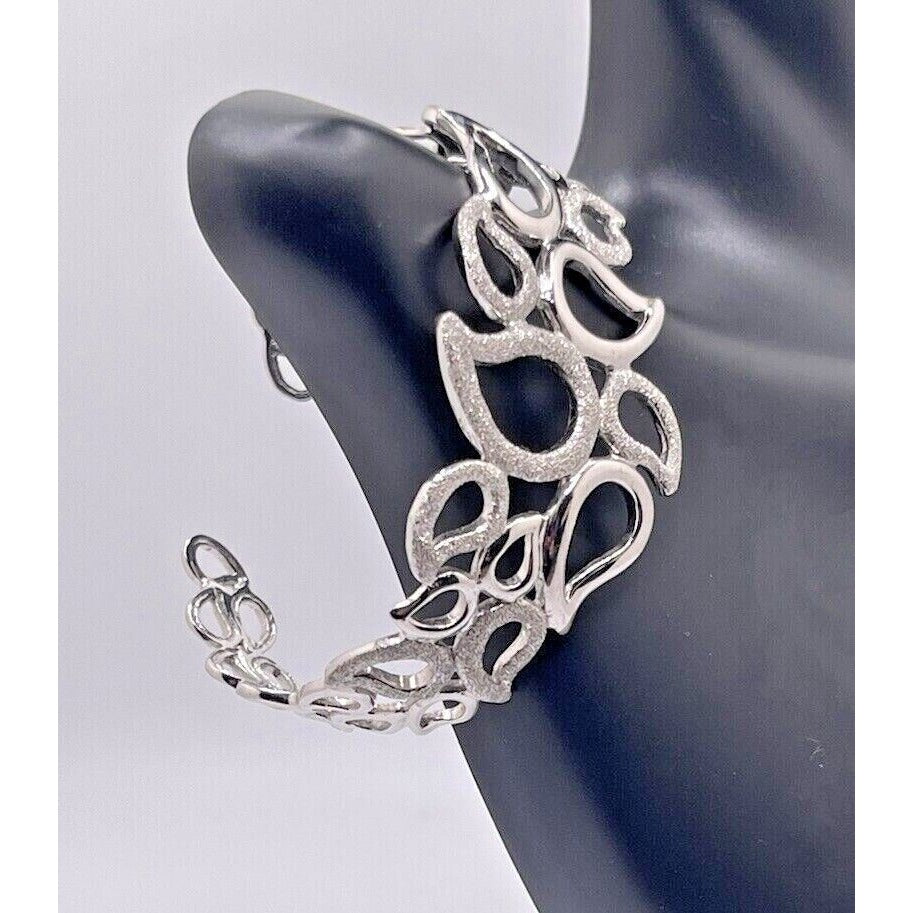 WLG .925 Sterling Silver Adjustable Bracelet GORGEOUS VGUC