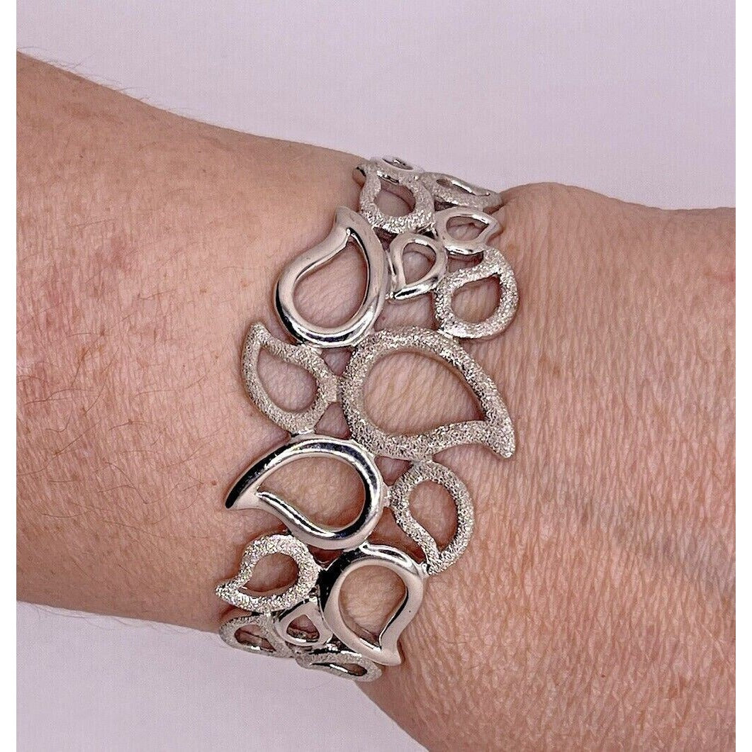 WLG .925 Sterling Silver Adjustable Bracelet GORGEOUS VGUC