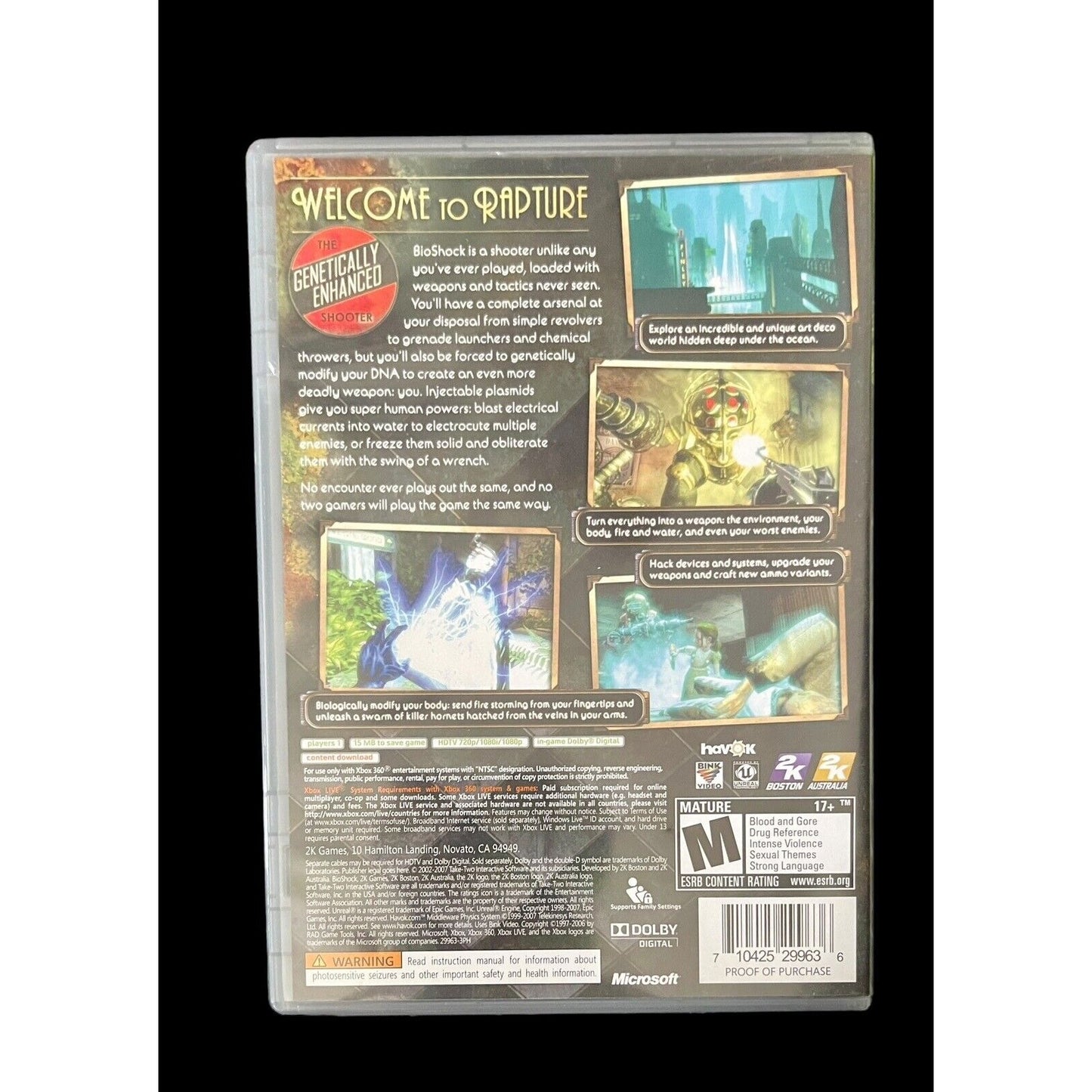 BioShock • Xbox 360 • Platinum Hits