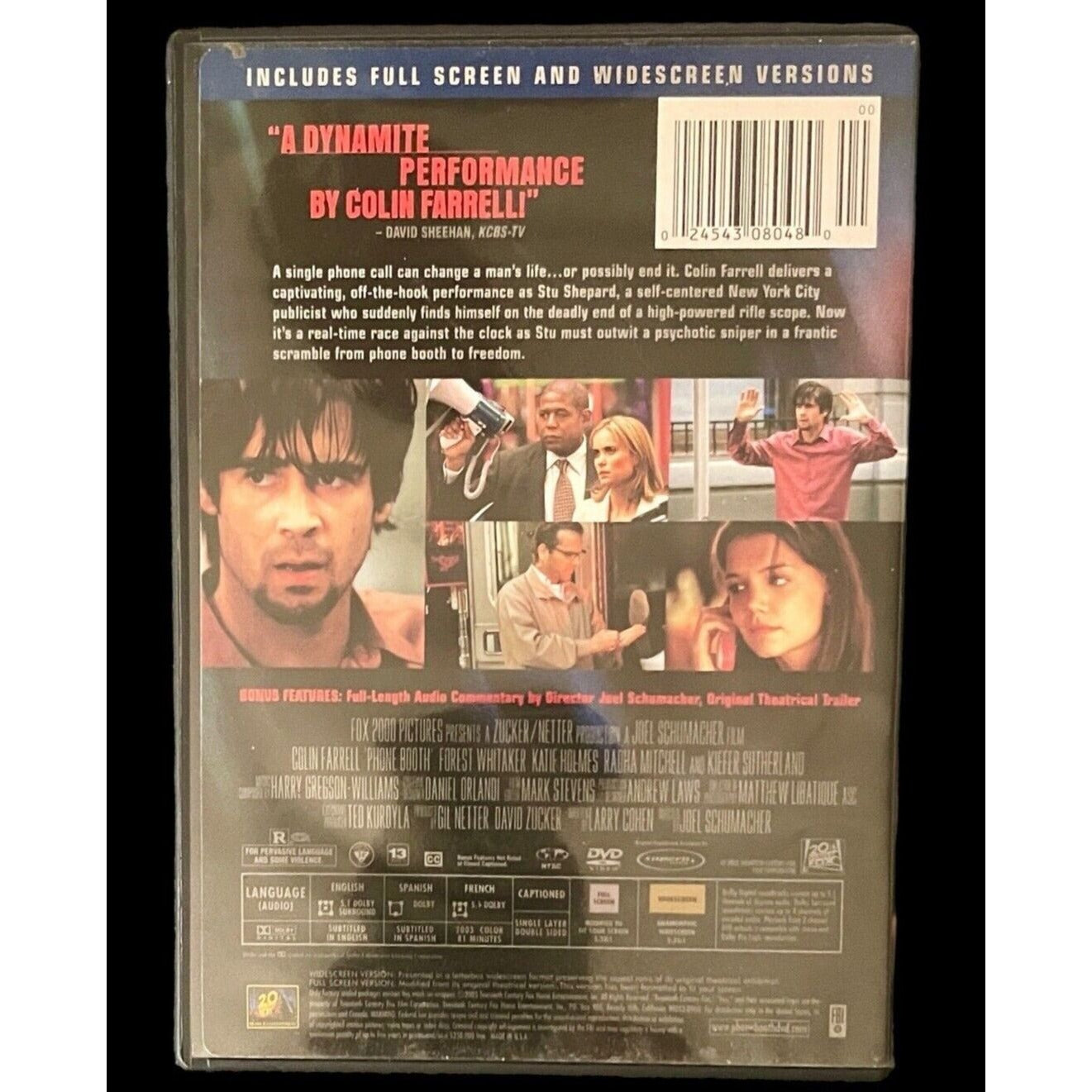 PHONEbooth • DVD • 2002 • Colin Farrell • Forest Whitaker
