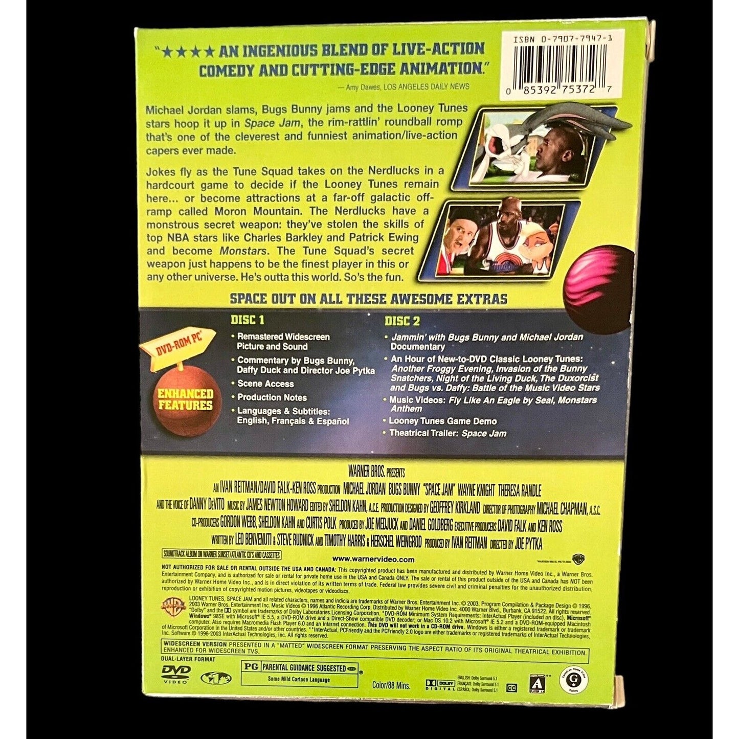 Space Jam • Two-Disc Special Edition • DVDs • Michael Jordan • 2003