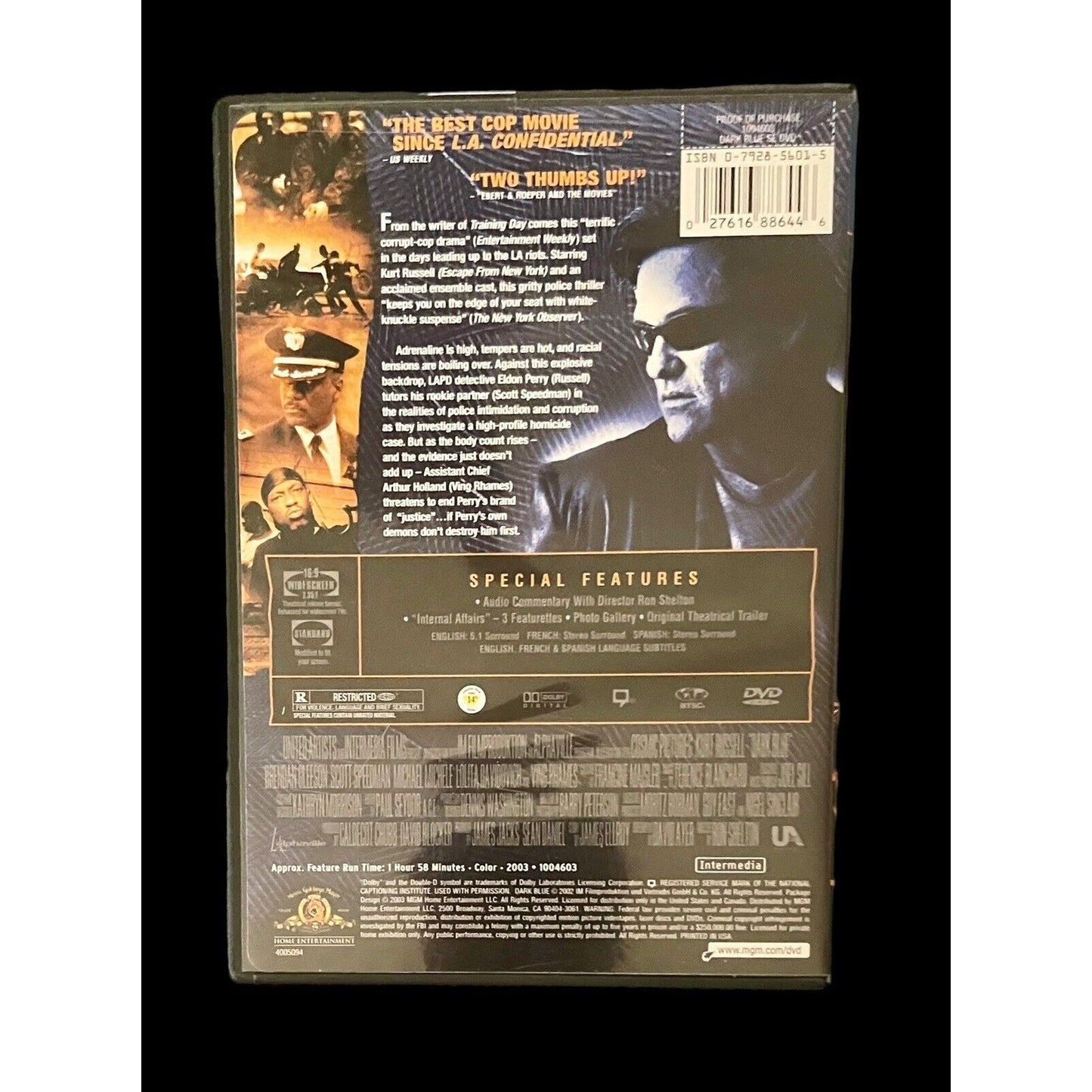 Dark Blue • DVD • 2003 • Kirk Russell • Ving Rhames
