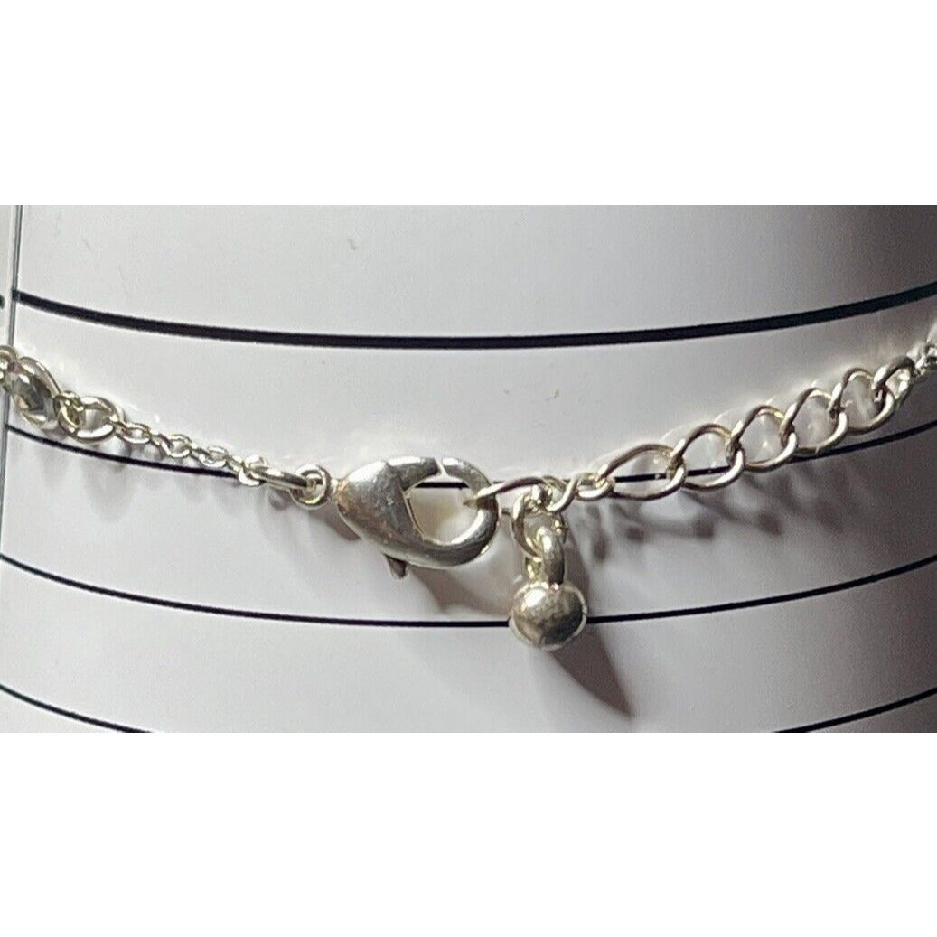 Vintage Retro Clear Crystals 8.5" Silver-tone Chain Bracelet EUC GORGEOUS