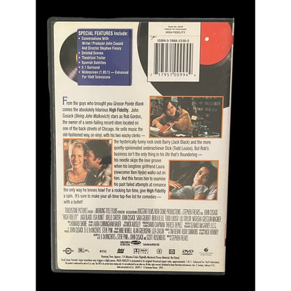 High Fidelity • DVD • 2000 Disc • John Cusack • Jack Black • Lisa Bonet