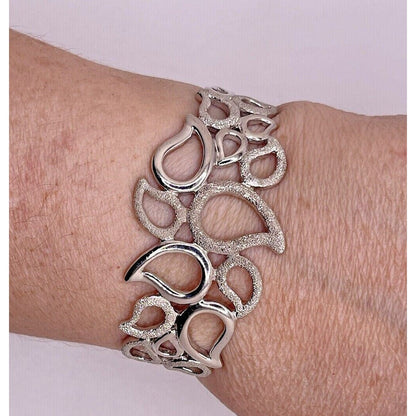 WLG .925 Sterling Silver Adjustable Bracelet GORGEOUS VGUC