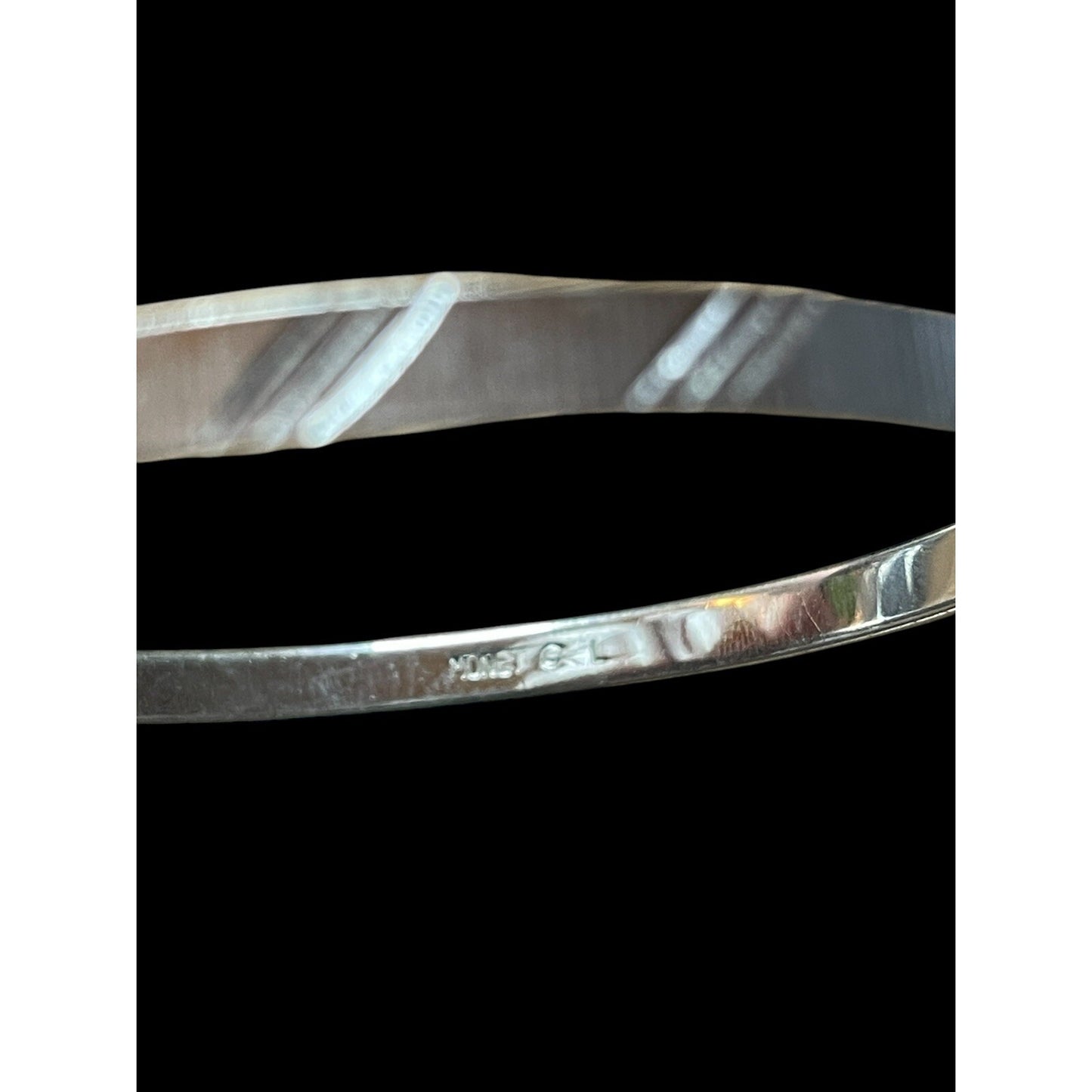 Vintage Monet Silver 8" Signed Bracelet VGUC GORGEOUS