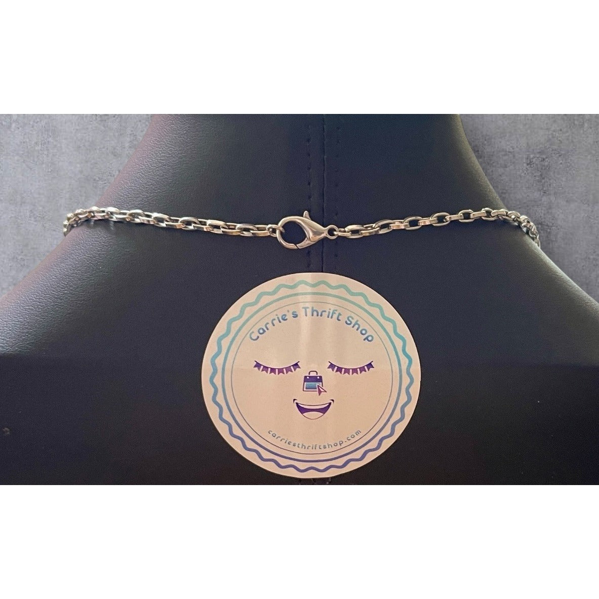 Vintage Quartz Heart Shape Watch w/Silver Rolo Chain  32” Necklace (New Battery)