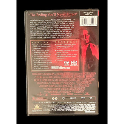 Hannibal • 2001 • Special Edition • 2 DVD Set Widescreen